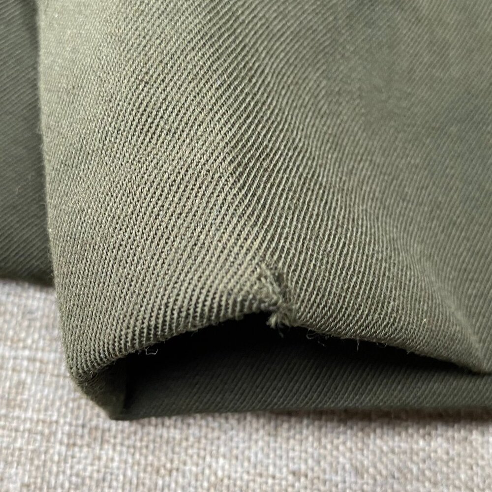Paul Dione 100% Worsted Wool Pleated Dress Pants Men's 36 Mid Rise Green Office - Picture 15 of 16